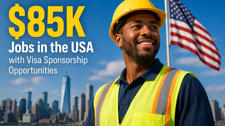 $85K Jobs in the USA with Visa Sponsorship Opportunities