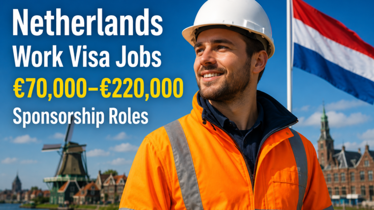 Netherlands Work Visa Jobs €70,000–€220,000 Sponsorship Roles