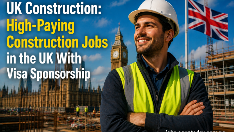 High-Paying Construction Jobs in the UK With Visa Sponsorship
